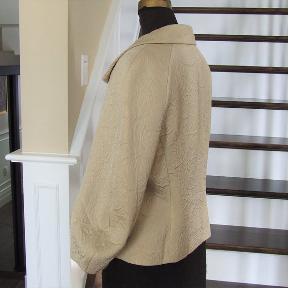 Jones New York Beige Gold Jacket XL 16 - Picture 3 of 7